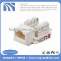 RJ45 Cat6 Módulo Conector de enchufe de red Keystone Jack